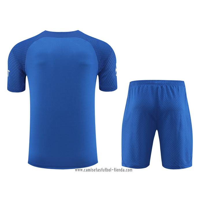 Chandal del Paris Saint-Germain 2022 2023 Manga Corta Azul Oscuro - Pantalon Corto